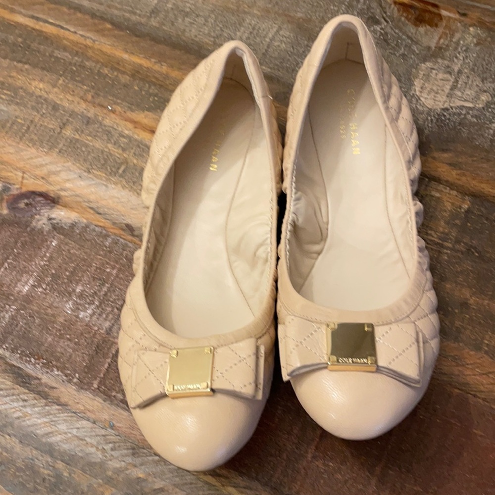 Cole Haan quilted flats
